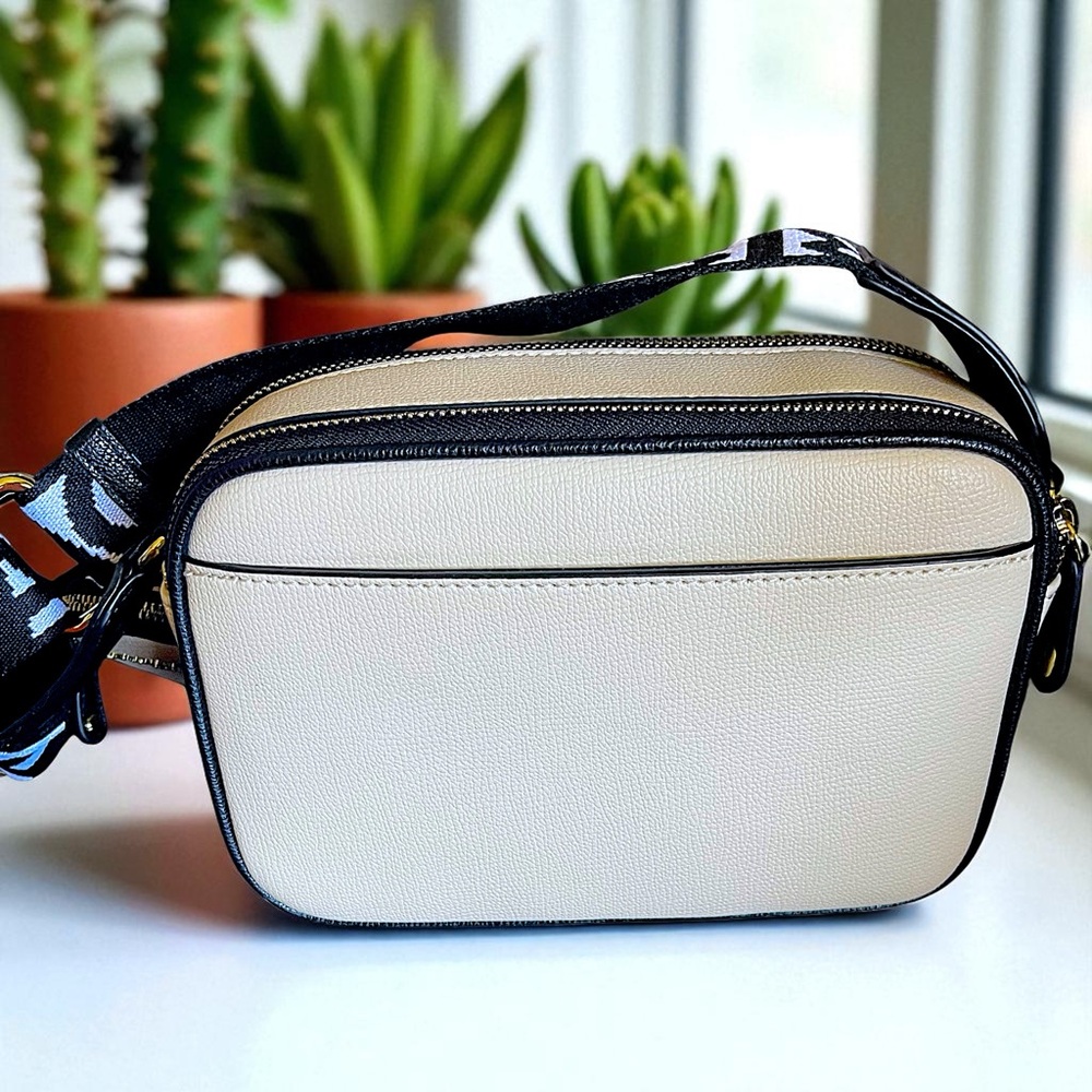 NEW Karl Lagerfeld Paris Maybelle Black & Fawn  Camera Crossbody Purse Set - Picture 10 of 16